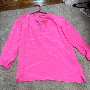 Lily Pulitzer 100% silk Lana Ray top size XXS and NWT